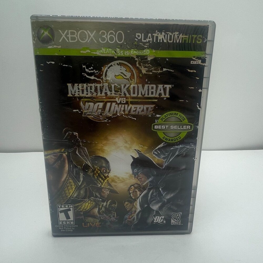 Mortal Kombat Vs. DC Universe (Microsoft Xbox 360) Complete W/ Manual